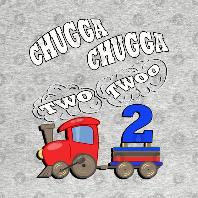 Birthday 2 Year Old Gifts Chugga Chugga Two Twoo Fun Party Theme Train by tamdevo1